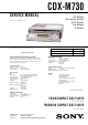 Sony CDX-M730 Service Manual
