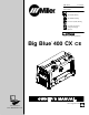 Miller Big Blue 400 CX CE Owner's Manual