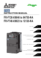 Mitsubishi Electric FR-F720-00046 Instruction Manual