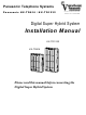 Panasonic KX-TD816 Installation Manual