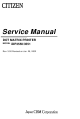 Citizen iDP3550 Service Manual