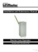 Chamberlain LiftMaster Professional BG770 Installation And Maintenance Manual