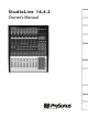 PRESONUS StudioLive 16.4.2 Owner's Manual