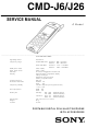Sony CMD-J6 Service Manual