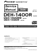 Pioneer DEH-1400R Service Manual