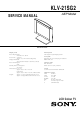 Sony KLV-21SG2 Service Manual