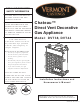 Vermont Castings Chateau DVT38 Installation Instructions And Homeowner's Manual