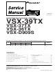 Pioneer VSX-39TX Service Manual