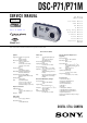 Sony Cyber-shot DSC-P71 Service Manual