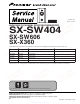 Pioneer SX-SW404 Service Manual