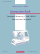 Janome Memory Craft 10001 Instruction Manual