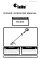 RedMax BC250 Owner's/Operator's Manual