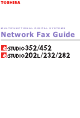 Toshiba e-studio352 Network Fax Manual