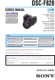 Sony DSC-F828 Service Manual