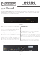 Acesonic KOD-2400 User Manual