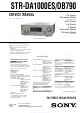 Sony STR-DA1000ES Service Manual