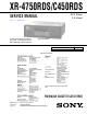 Sony XR-4750RDS Service Manual