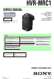 Sony HVR-MRC1 Service Manual