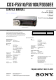 Sony CDX-F5510 Service Manual