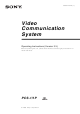 Sony PCS-1 Operating Instructions Manual