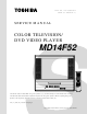 Toshiba MD14F52 Service Manual