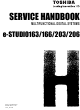 Toshiba e-studio166 Service Handbook