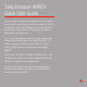 Sony Ericsson W850i Quick Start Manual
