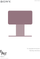Sony Esprit TAV-L1 Operating Instructions Manual