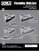 Senco SN70 Operating Instructions Manual