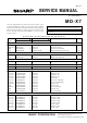 Sharp MD-X7 Service Manual