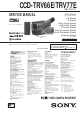 Sony Handycam Vision CCD-TRV66E Service Manual