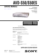 Sony AVD-S50 Service Manual