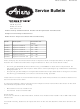 Ariens 926 Series Service Bulletin