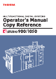 Toshiba e-studio 900 Operator's Manual