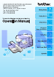 Brother computerized sewing and embroidery machine Operation Manual