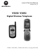 Motorola V323i Service Manual