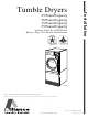 Alliance Laundry Systems 25 Pound Capacity Installation Manual