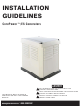 Generac Power Systems CorePower?/ES Generators Installation Manuallines