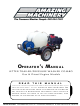Amazing Machinery JETTER TRAILER/PRESSURE WASHER COMBO Operator's Manual