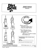 Dirt Devil Swivel Glide Owner's Manual