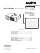 Sanyo PLC-XW20 Service Manual
