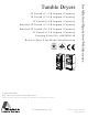 Alliance Laundry Systems 25 Pound Capacity Installation & Operation Manual