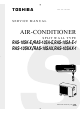 Toshiba RAS-10SA-E-1 Service Manual