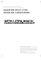 Midea INVERTER SPLIT TYPE ROOM AIR CONDITIONER Installation Manual