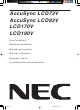 NEC AccuSync LCD73V User Manual