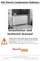 Electric Heating Company Electric Combination Radiators Installation And Technical Manual