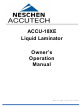Neschen-Accutech ACCU-18XE Owner's Operation Manual
