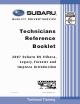 Subaru 2007 B-9 Tribeca Technicians Reference Booklet