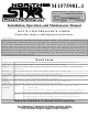 North Star M157598L.1 Installation, Operation And Maintenance Manual