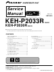 Pioneer KEH-P2033XM Service Manual